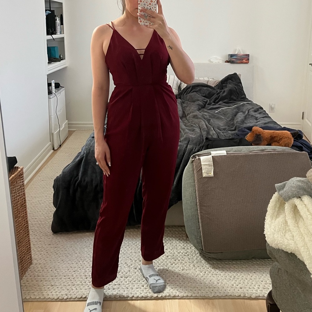 Red Jumpsuit - Picture 2 of 9
